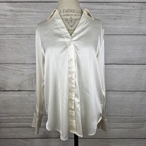H&M Cream Satin Blouse